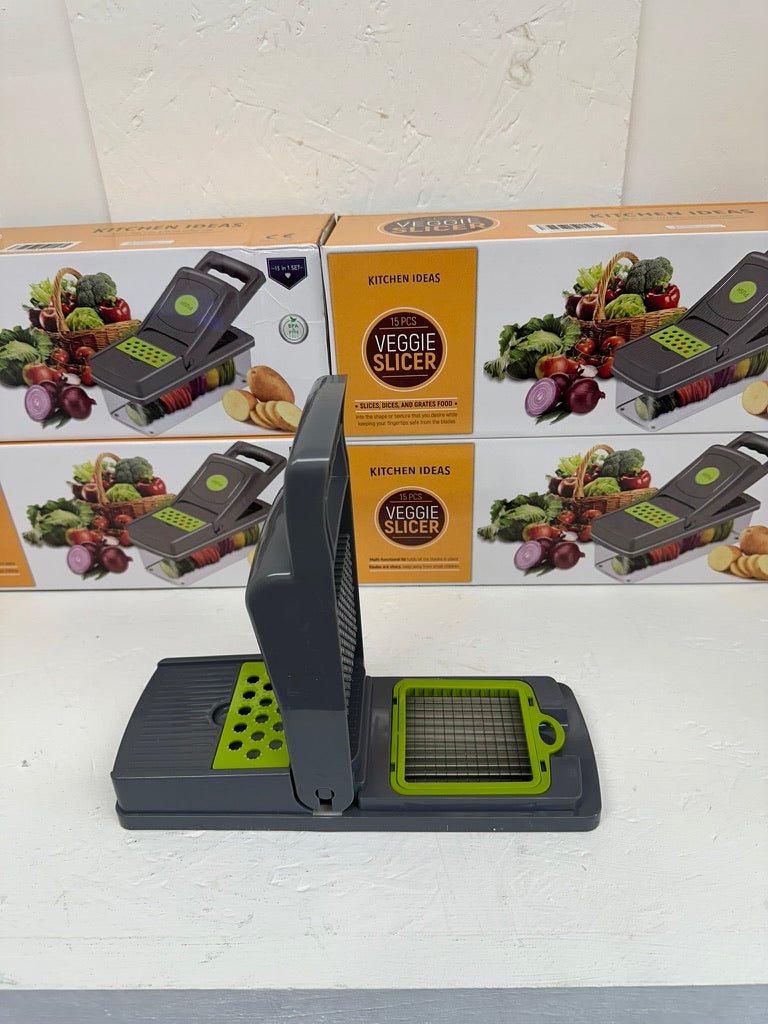 15-in-1 Vegetable Chopper Kitchen Mandoline Vegetable Cutter Slicer Fruit Dicer