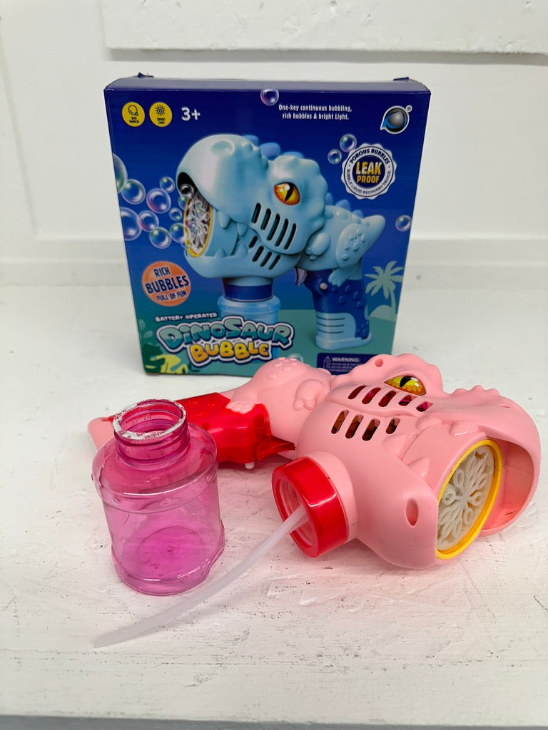 Dinosaur Bubble Gun - Fun Kids Automatic Bubble Machine Party Toy For Children Aged 3+