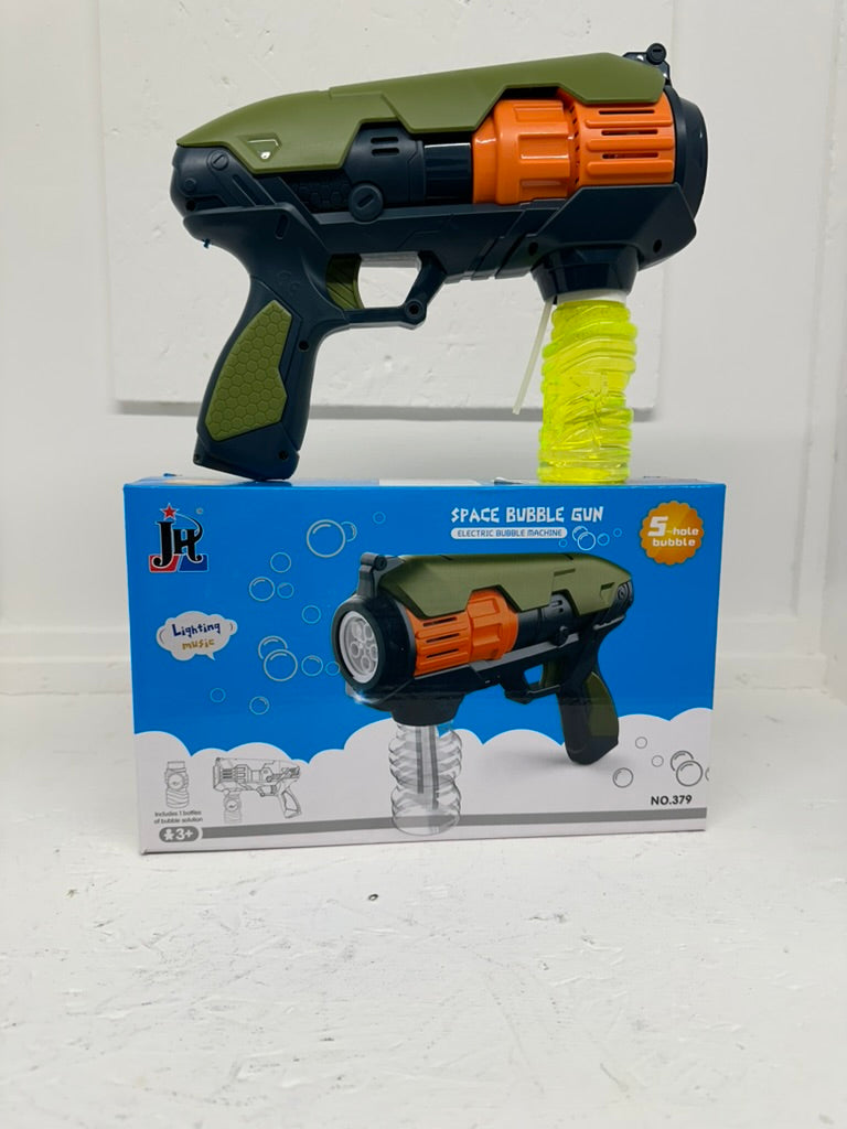 Space Bubble Gun - Fun Kids Automatic Bubble Machine Party Toy For Children Aged 3+