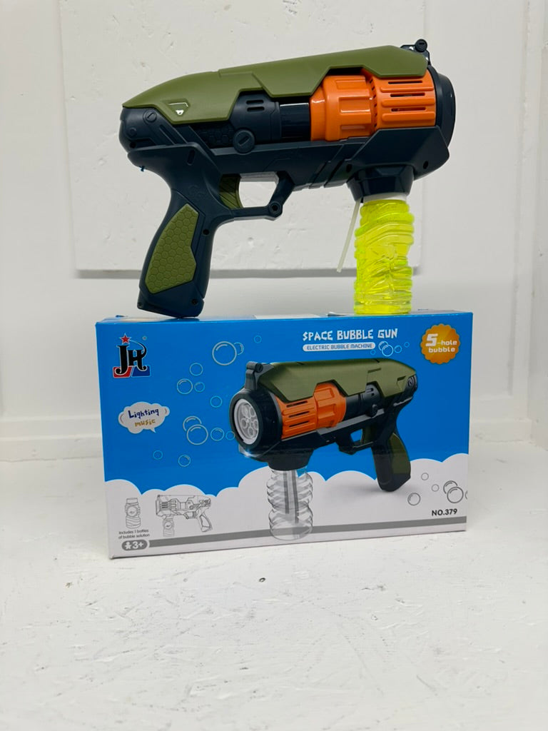 Space Bubble Gun - Fun Kids Automatic Bubble Machine Party Toy For Children Aged 3+