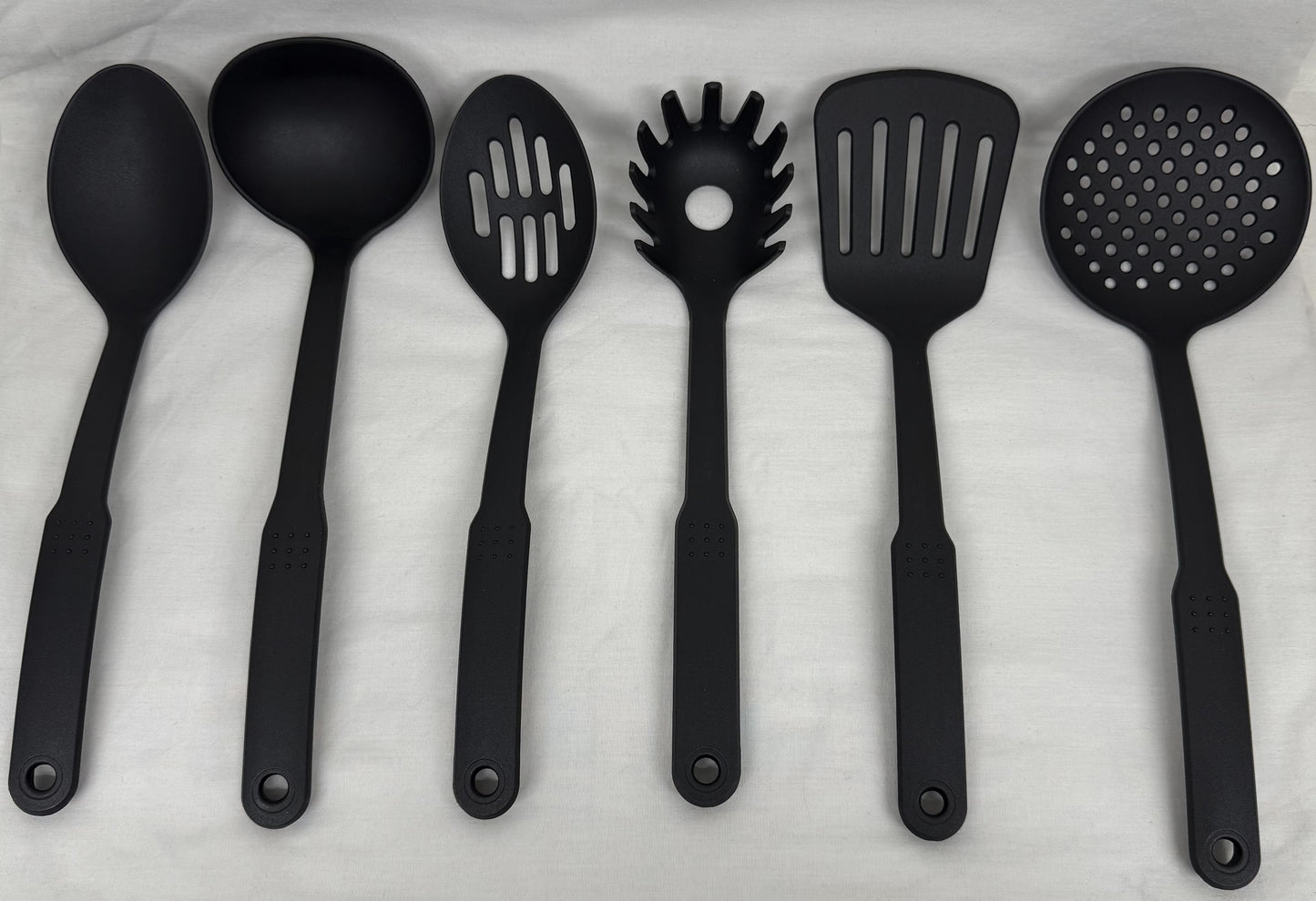 7PC Prima Black Nylon Kitchen Utensils Tool Set
