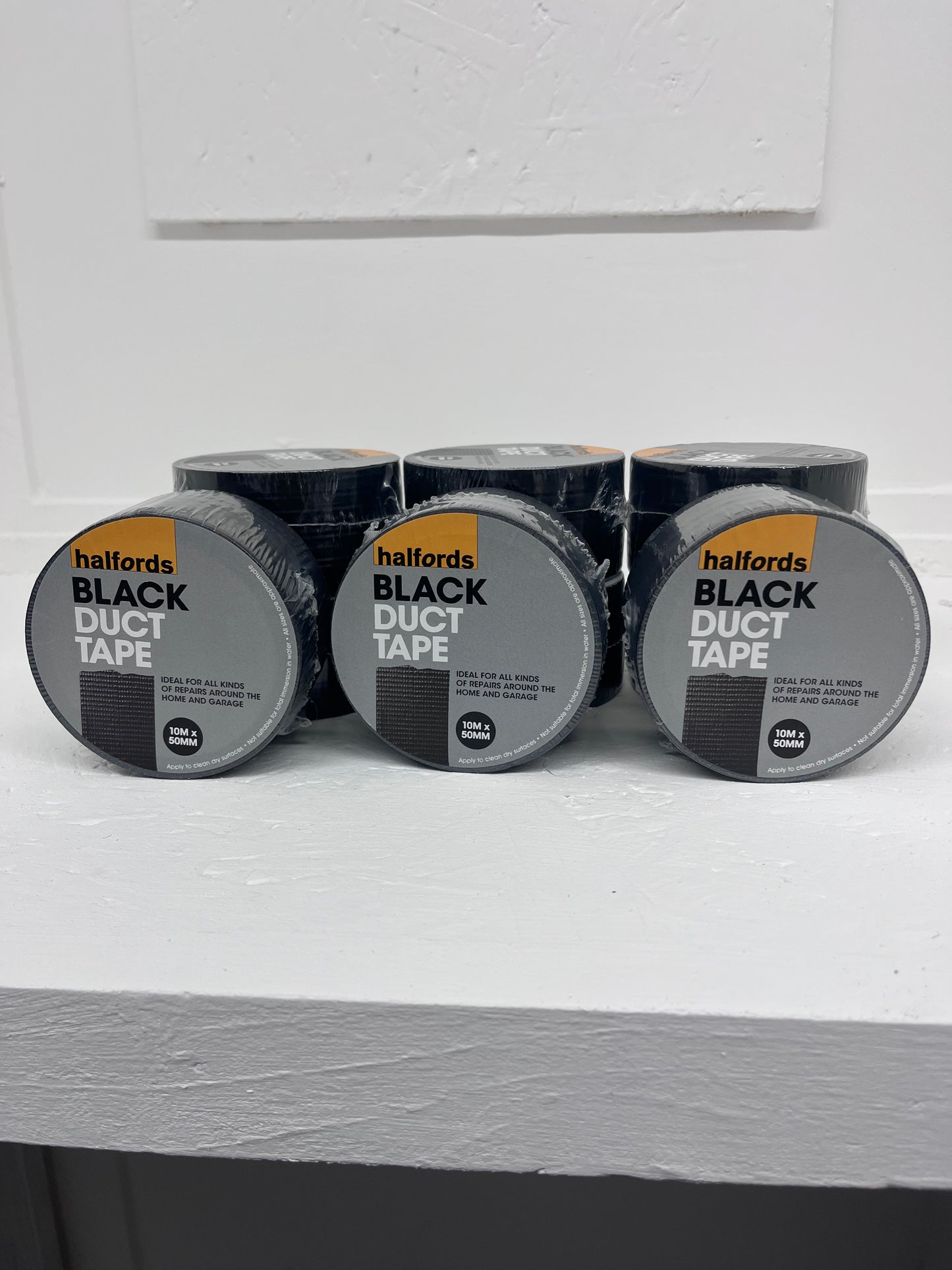 Halfords Duct Tape - Black 5 for £9.99