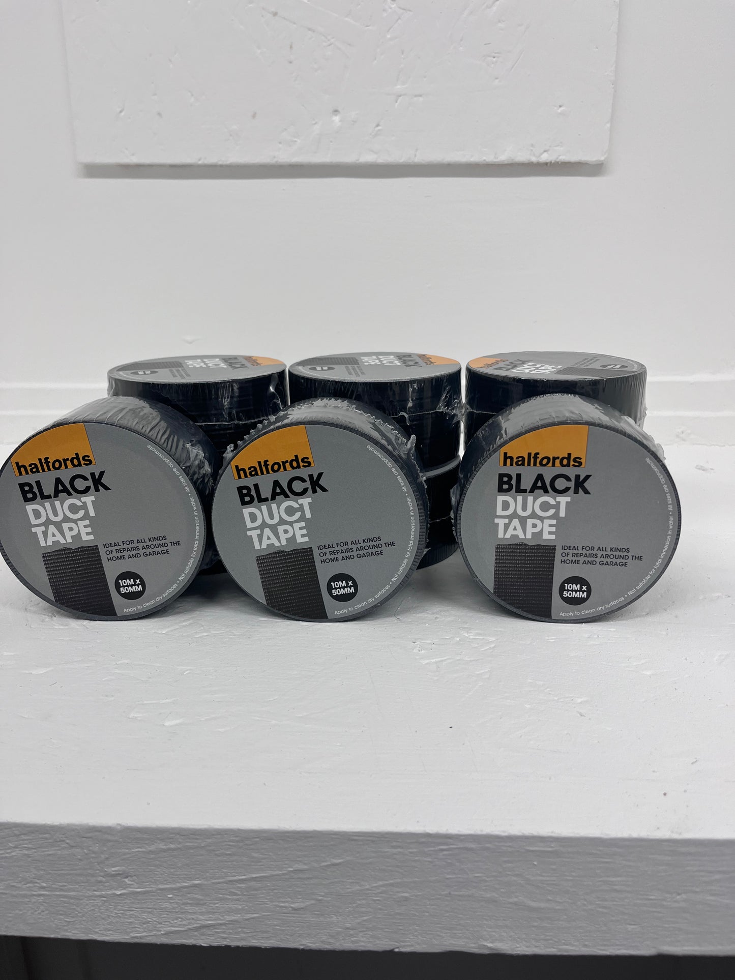 Halfords Duct Tape - Black 5 for £9.99