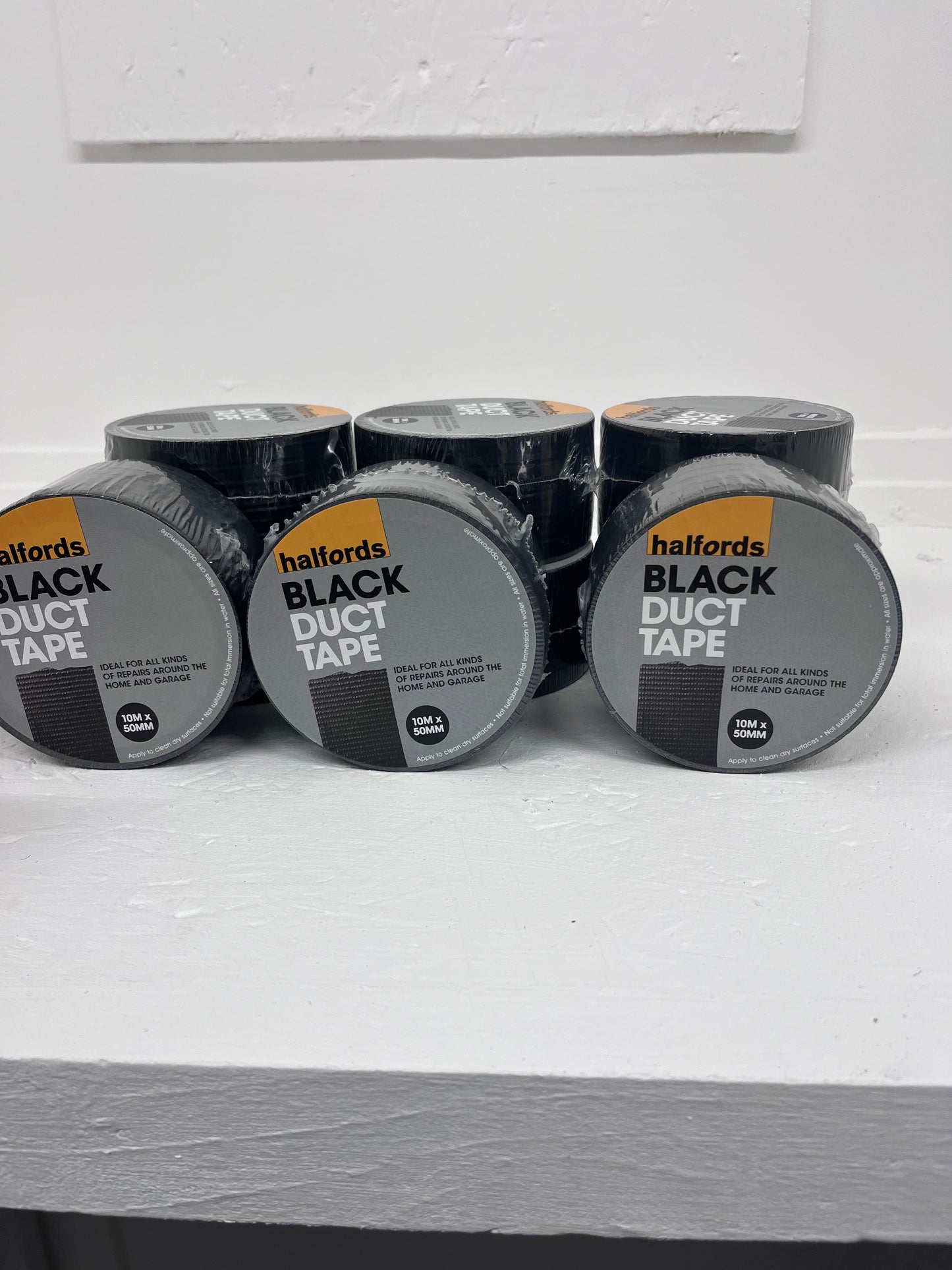 Halfords Duct Tape - Black 5 for £9.99