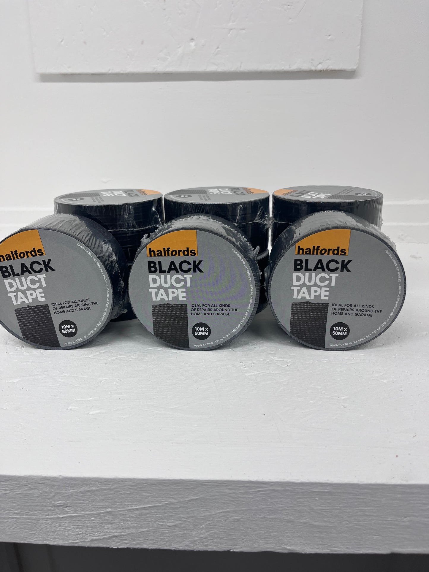 Halfords Duct Tape - Black 5 for £9.99