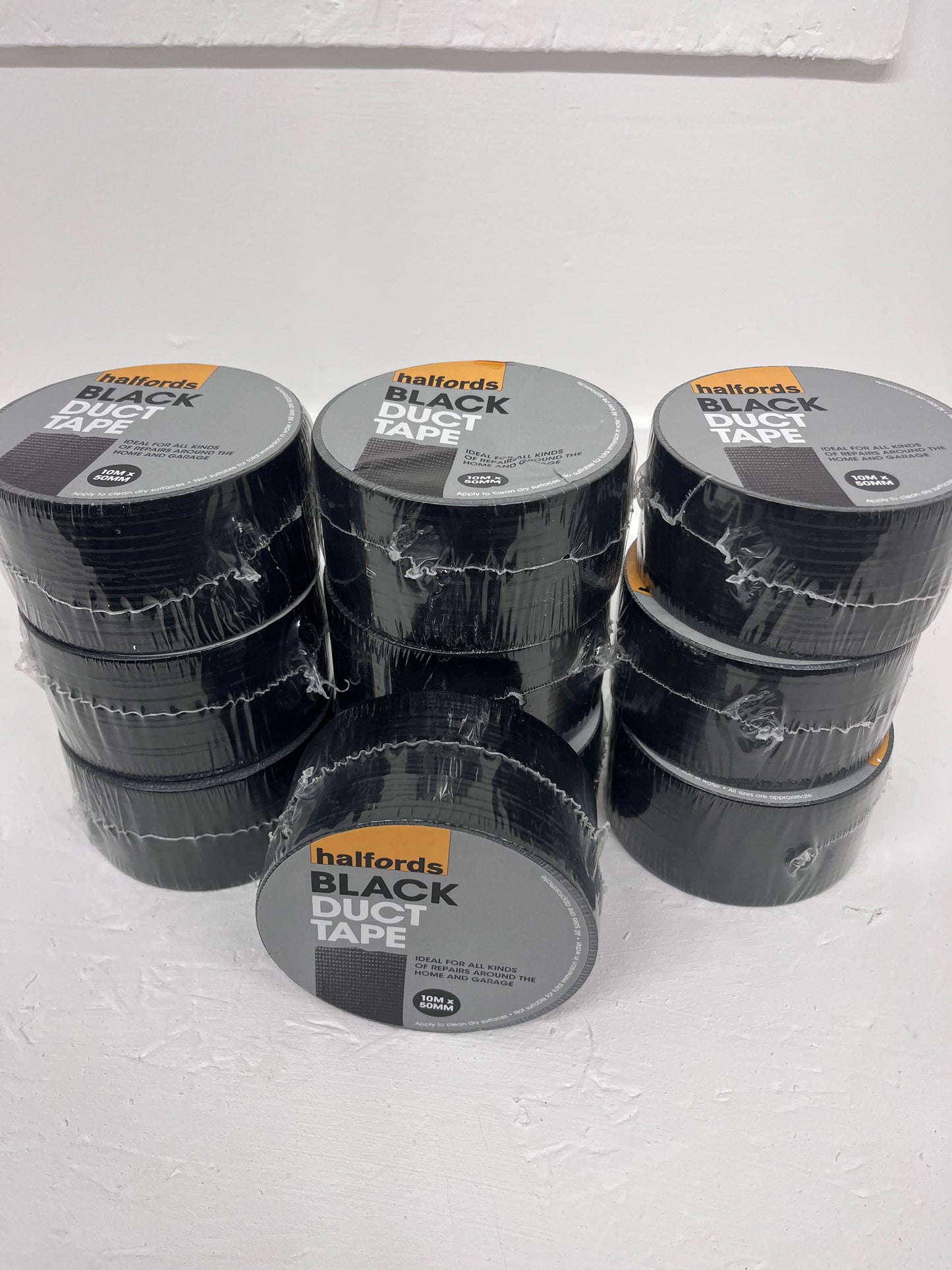 Halfords Duct Tape - Black 5 for £9.99