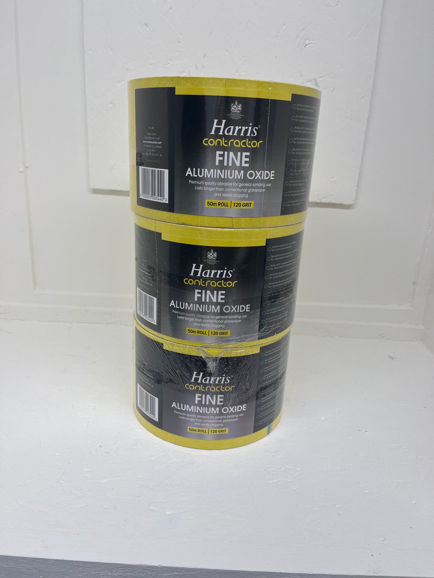 Harris Contractor Aluminium Oxide Fine 120 Grit 50m x 115mm