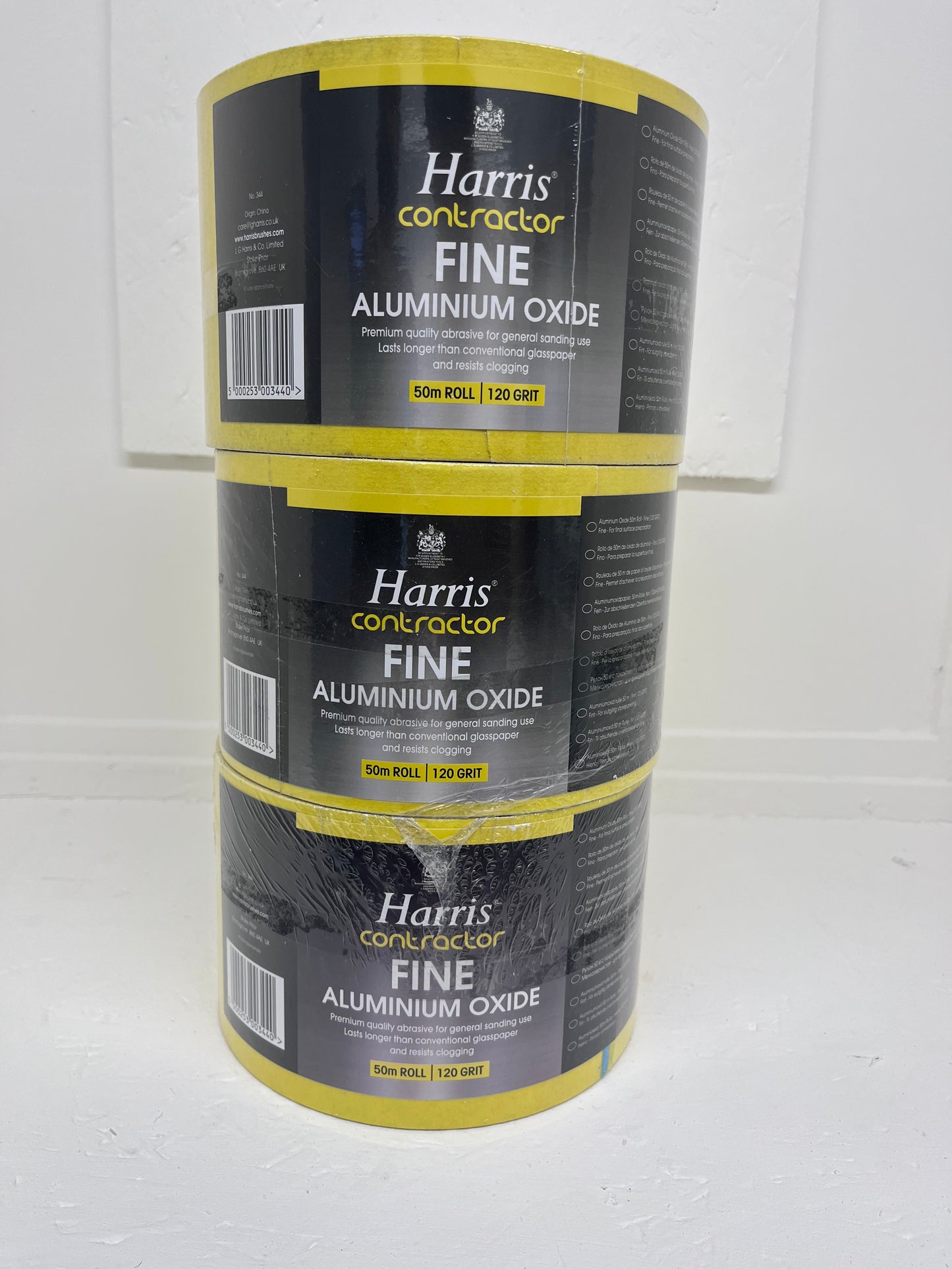 Harris Contractor Aluminium Oxide Fine 120 Grit 50m x 115mm