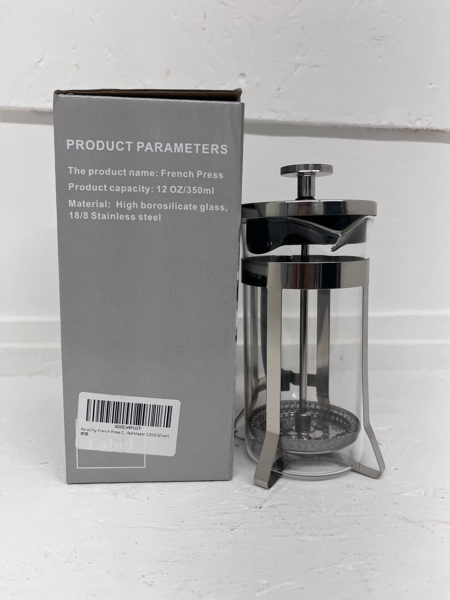 French Press Coffee Maker with Capacity of 350ml