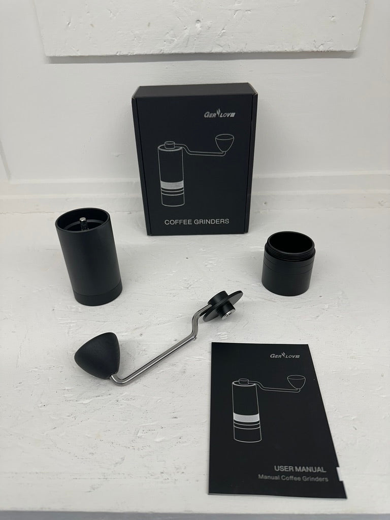 Manual Coffee Bean Grinder Adjustable Coarseness Ceramic Hand Held Mill Maker UK