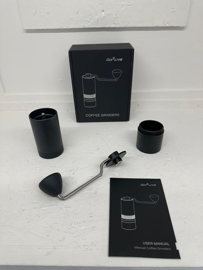 Manual Coffee Bean Grinder Adjustable Coarseness Ceramic Hand Held Mill Maker UK