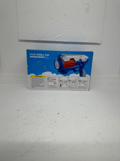 Space Bubble Gun - Fun Kids Automatic Bubble Machine Party Toy For Children Aged 3+
