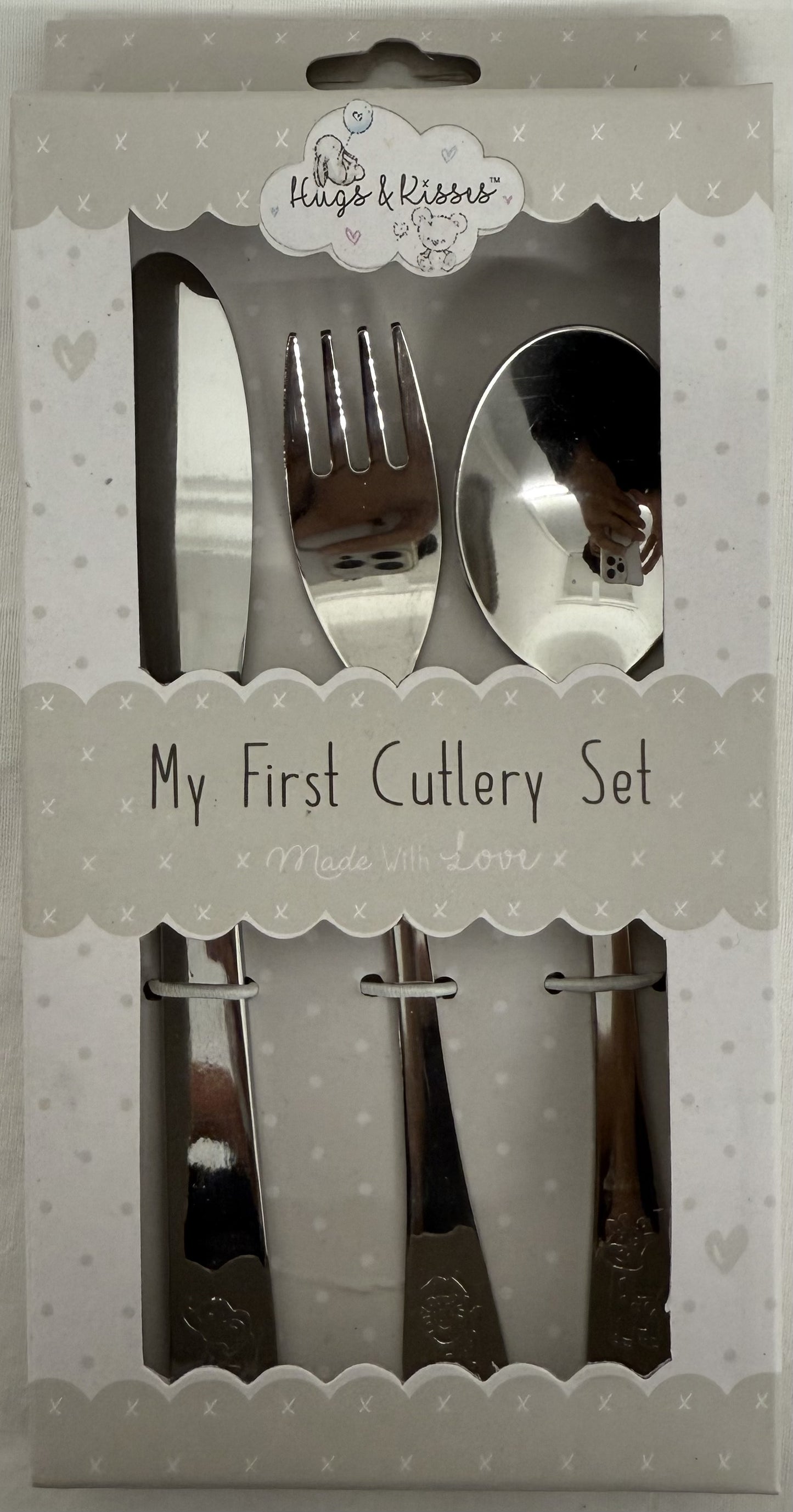 Hugs & Kisses My First Cutlery Baby Set