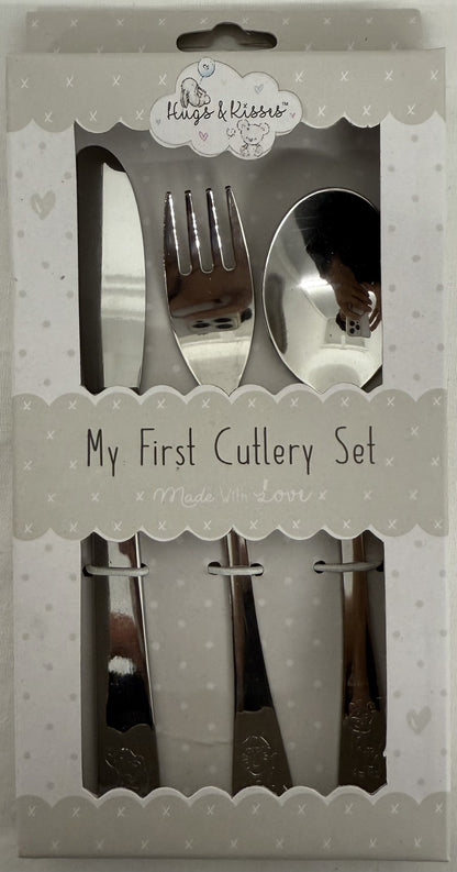 Hugs & Kisses My First Cutlery Baby Set