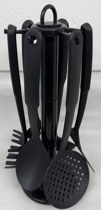 7PC Prima Black Nylon Kitchen Utensils Tool Set