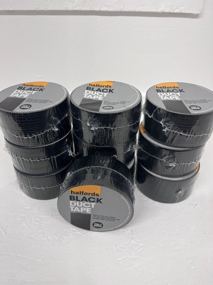 Halfords Duct Tape - Black   5 for £9.99