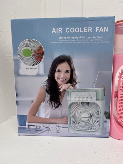 Portable 3 in 1 Fan Air Conditioner Household Small Air Cooler LED Night Lights