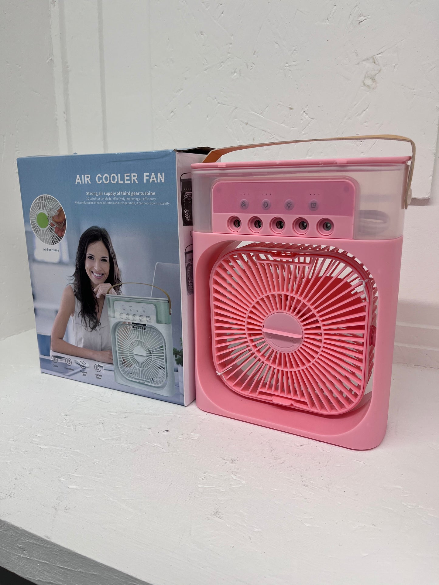 Portable 3 in 1 Fan Air Conditioner Household Small Air Cooler LED Night Lights