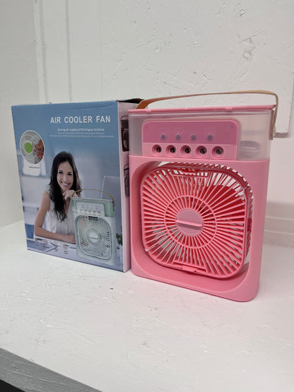Portable 3 in 1 Fan Air Conditioner Household Small Air Cooler LED Night Lights