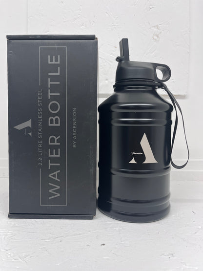 The Ascension Lifestyle Daily Stainless Steel Water Bottle with Straw. 2L Water Bottles (2.2L)