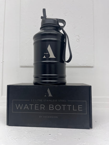 The Ascension Lifestyle Daily Stainless Steel Water Bottle with Straw. 2L Water Bottles (2.2L)